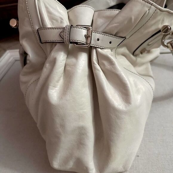 Vintage Gucci Pop Ivory leather tote bag with white bamboo handles - Picture 11 of 16